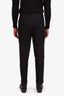 Ralph Lauren Purple Label Navy Wool Straight Leg Trousers Size 32 Mens