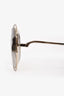 Chloe Silver Tone Metal Round Sunglasses