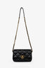 Pre-loved Chanel™ 2023 Black Lambskin Leather Coco Love Flap Crossbody Bag