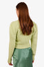 Alessandra Rich Green Alpaca Wool-Blend Cropped Sweater + Cardigan Set Size 40