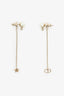 Christian Dior Pearl La Petite Tribale Dangle Chain Earrings