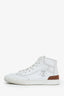 Hermès White Leather Get Up High Top Sneaker Size 43 Mens