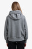 Canada Goose Grey/White Fleece 'Chilliwack' Bomber Jacket Size L