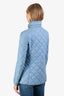 Salvatore Ferragamo Blue Quilted Jacket Size 38