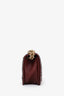 Pre-loved Chanel™ 2016-2017 Burgundy Quilted Lambskin Tweed Small Boy Flap Bag