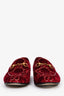 Gucci Red Velvet GG 'Jordaan' Loafer Size 37
