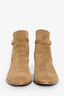 Saint Laurent Beige Suede Buckle 'Wyatt Jodhpur' Ankle Boot Size 43 Mens