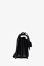 Saint Laurent 2017 So Black Croc Embossed Medium 'Sunset' Shoulder Bag