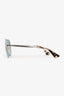 Prada Light Blue/Silver Round Sunglasses
