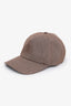 Brunello Cucinelli Brown Linen Wool Sparkling Baseball Cap Size M