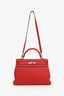 Hermès 2016 Red Togo Leather Kelly 32 with Strap SHW