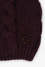 Gucci Purple Wool Knit Beanie