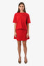 Lisa Yang Red Cashmere Clare Mini Skirt Size 1