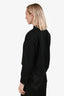 Balenciaga Black Cotton Couture Logo Patch Crewneck Sweater Size S