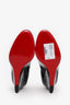 Christian Louboutin Black Patent 85mm Wedges Size 41