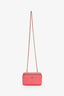 Pre-loved Chanel™ 2022 Pink Lambskin Small Vanity On Chain