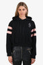 Miu Miu Black/Pink Cotton 'Unicorn Not Nice' Embroidered Hoodie Size XS