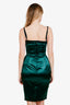 Dolce & Gabbana Green Bustier Strapless Mini Dress Size 40
