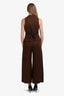 Reformation Brown Vest + Wide-Leg Pants Set Size 6