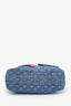 Louis Vuitton 2026 Blue Denim Monogram Baggy Shoulder Bag