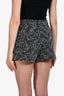 L'AGENCE Black/White Tweed High-Rise Shorts Size 4