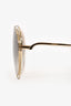 Chloe Dark Green/Gold '134S' Aviator Sunglasses