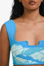 PH5 Blue Scalloped Hem Mini Skirt and Crop Top Set Size XS