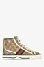 Gucci GG Supreme Canvas High Top Tennis Sneakers Size 35.5