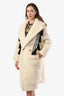 Max Mara White Wool Teddy Bear 'Demetra' Midi Coat Size XS