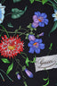 Gucci Black Silk Floral Scarf