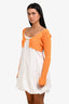 Jacquemus Orange Knit 'Pralu' Long Sleeve Top Size 36