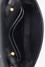 Burberry Black Leather TB Monogram Wallet on Chain