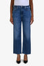 Citizens of Humanity Dark Wash High Rise Straight Leg Unfinished Hem 'Palma' Jean Size 26