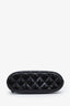 Pre-loved Chanel™ 24B Black Patent Quilted Shiny Coco Clutch with Chain