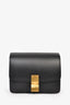 Celine Black Smooth Leather Small Box Bag