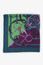 Hermès Green/Purple/Blue 'Eperon d'Or' Silk Scarf 90