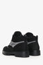 Louis Vuitton Black/Grey Suede Logo Lace Up Boots Size 8