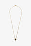 Louis Vuitton 18K Yellow Gold Onyx Diamond Blossom Bb Star Pendant Necklace