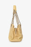 Pre-loved Chanel™ 1997 99 Light Yellow Caviar Interlocking CC Timeless Petit Shopper Tote Bag