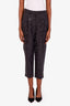 Brunello Cucinelli Black Sequin-Embellished Trousers Size 6