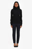 The Row Navy Straight Leg Tailored Trousers Size 6