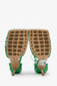 Bottega Veneta Green Stretch Lace Up Net Heels Size 39