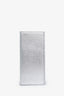 Thom Browne Silver Metallic Grained Leather Bi-fold Wallet
