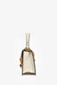 Gucci Cream Leather Web Star Edition Mini Sylvie Top Handle with Strap