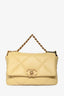 Pre-loved Chanel™ Yellow Lambskin Small 19 Flap Bag