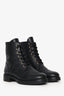 Louis Vuitton Black Leather Combat Boots Size 39
