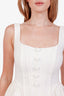Self-Portrait White Tweed Midi Dress Size 2