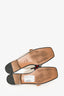 Gucci White Leather Web GG Logo Slip-On Loafers Size 39.5