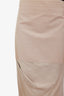 Brunello Cucinelli Taupe Cotton Midi Skirt Size 10