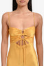 Shona Joy Yellow Alma Lace Up Madi Dress Size 4